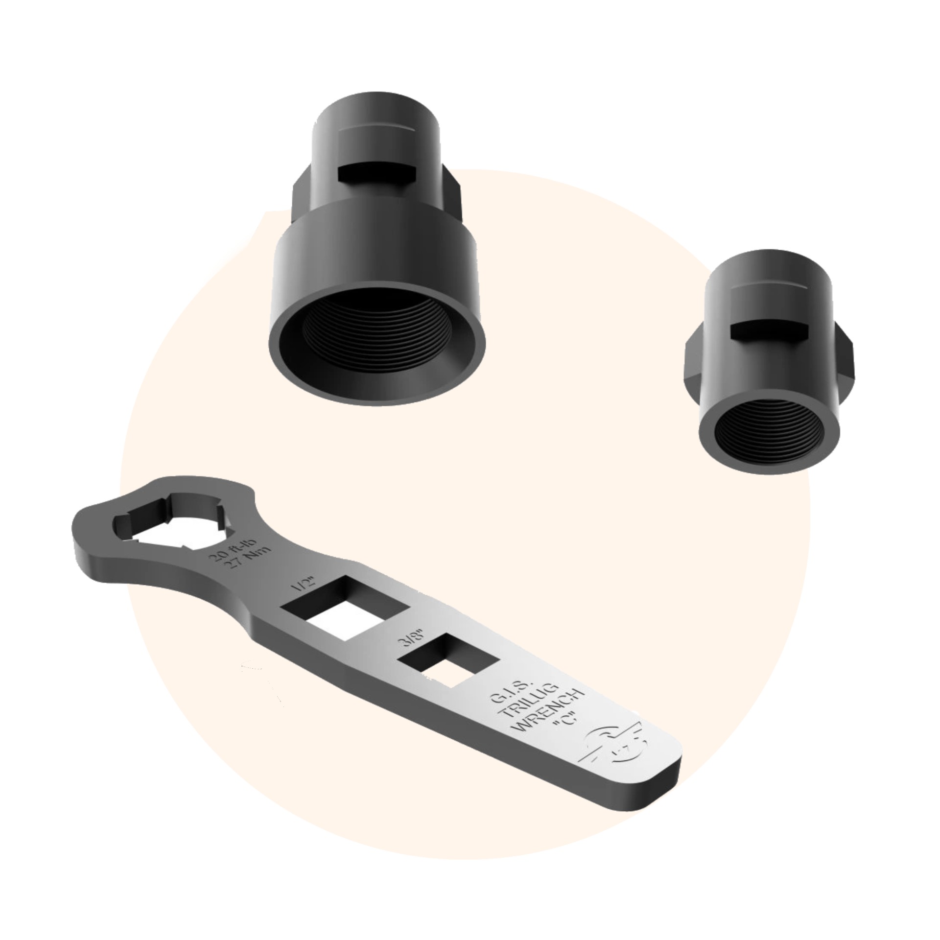 gis-tri-lug-adapter-kr-sn-zbran-pistole-kmr-tlumi-e-gis